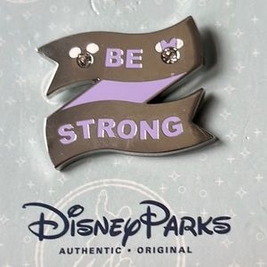 Disney Parks Be Strong Silver Banner Mickey Gem Pin